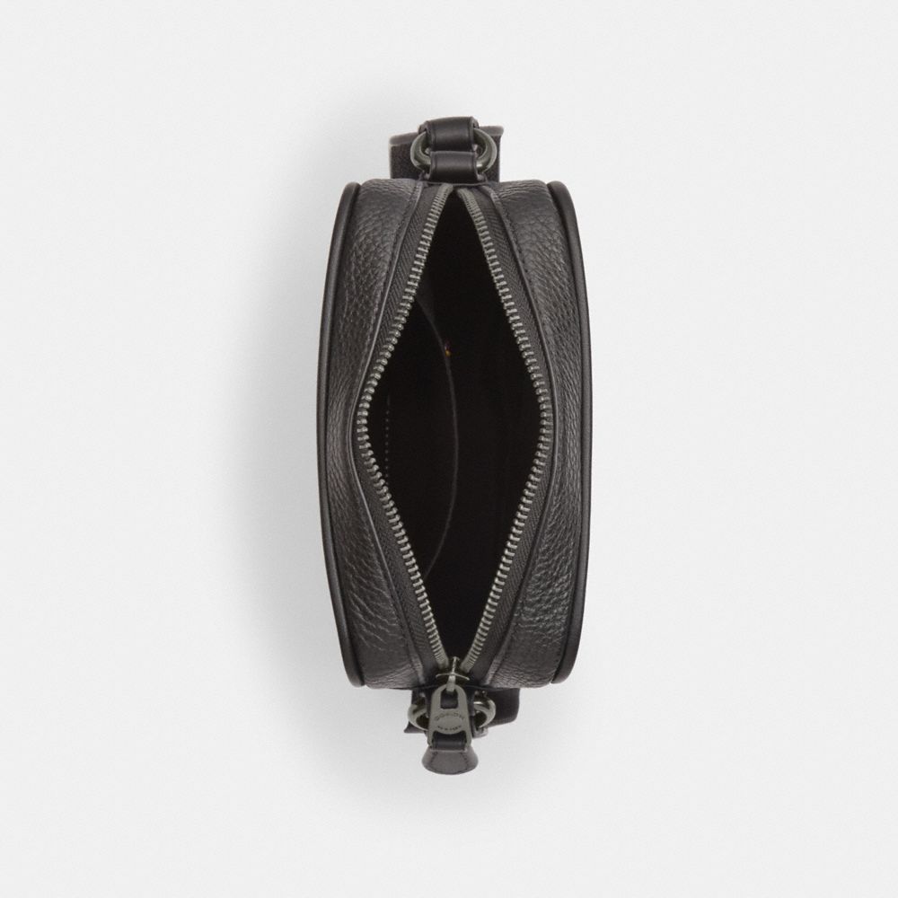 Coach Sullivan Crossbody Bag In Signature Canvas With Patches Gunmetal Charcoal Multi