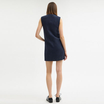 Coach Heritage C Boucle Dress Navy