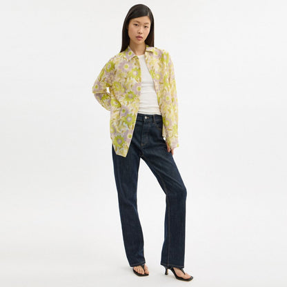 Coach Cotton Voile Shirt Yellow Floral
