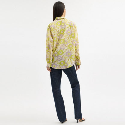 Coach Cotton Voile Shirt Yellow Floral