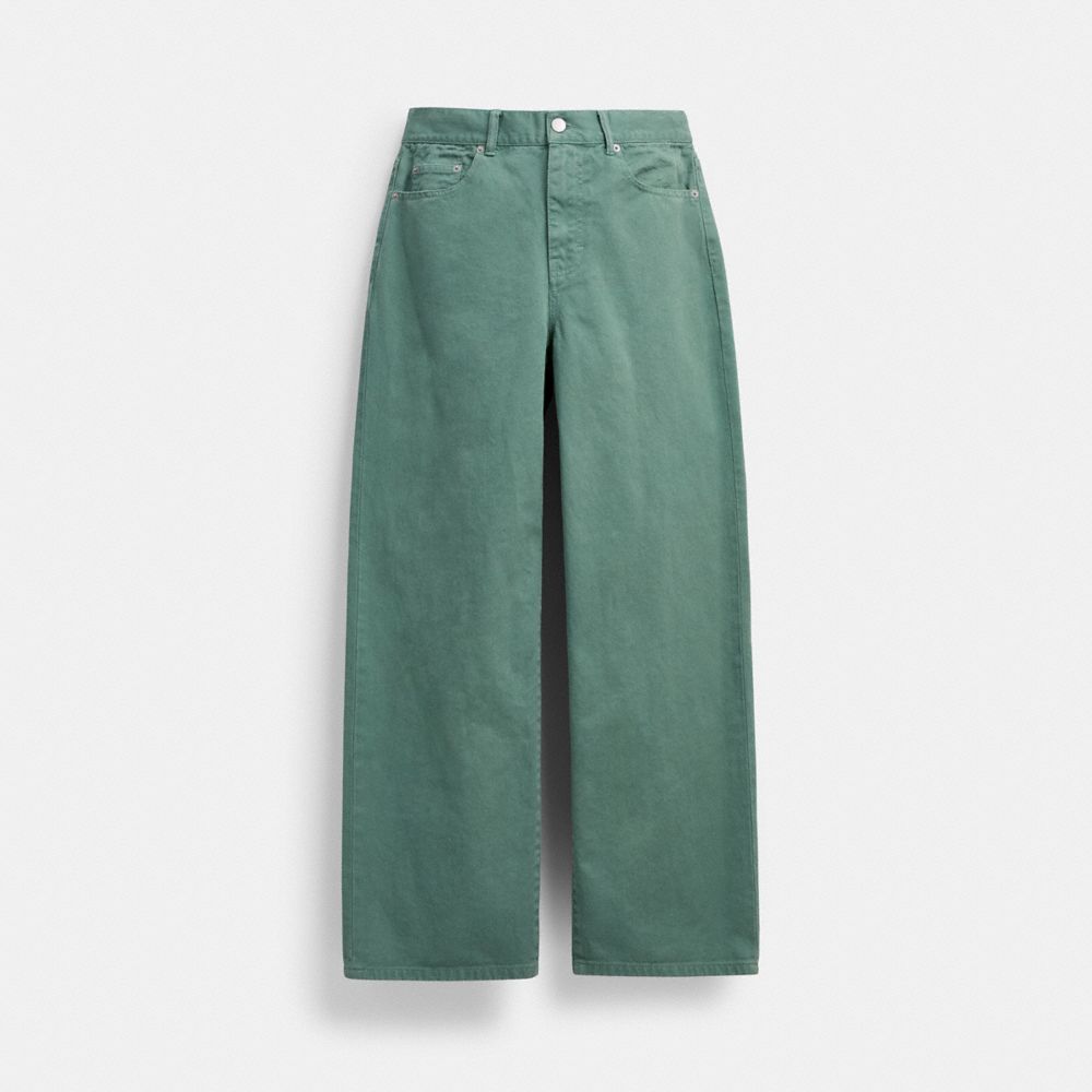 Coach Loose Fit Jeans Green