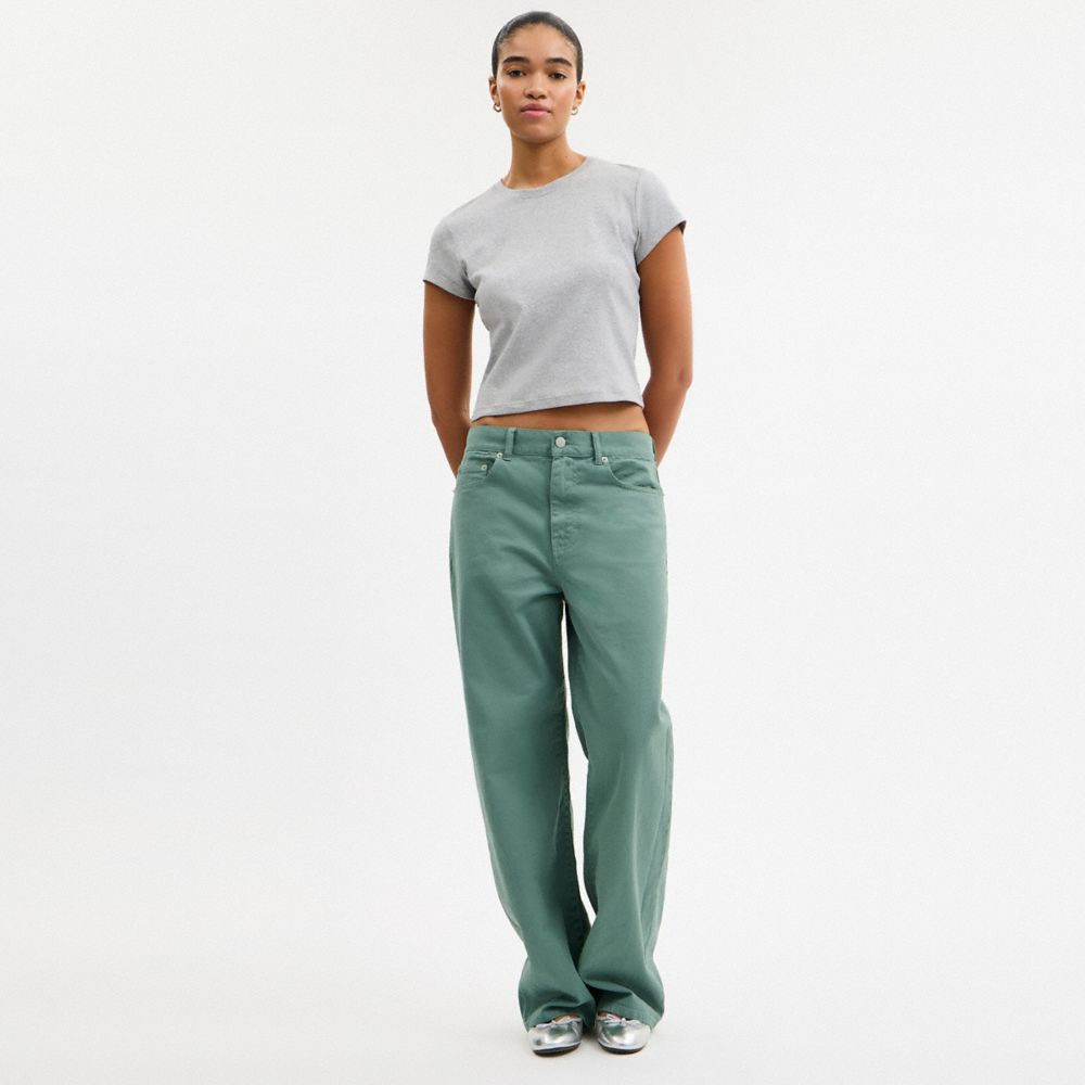 Coach Loose Fit Jeans Green