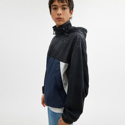 Coach Colorblock Windbreaker Navy Black