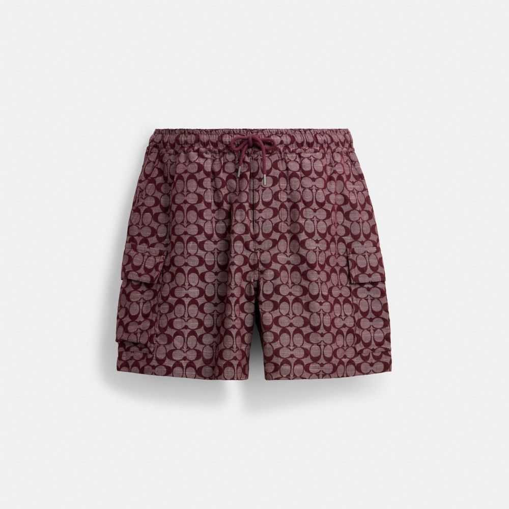 Coach Signature Camp Shorts Currant