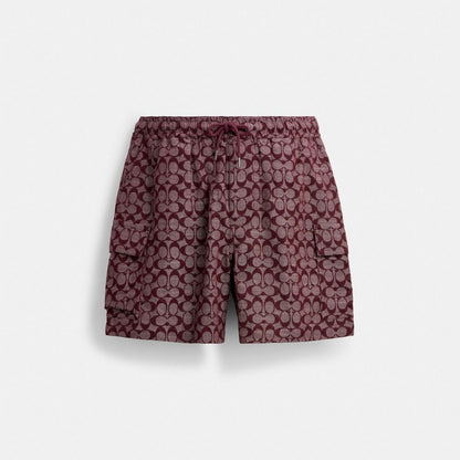 Coach Signature Camp Shorts Currant