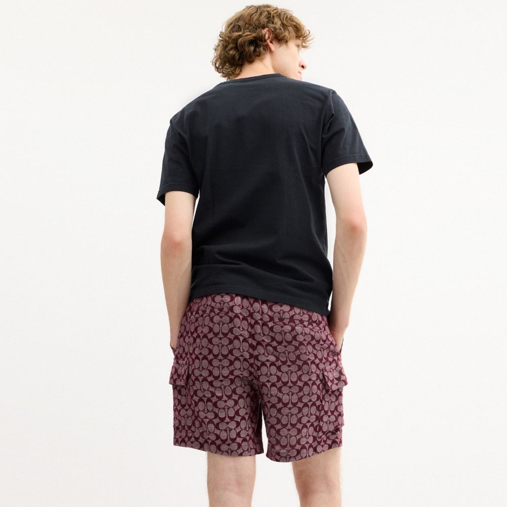 Coach Signature Camp Shorts Currant