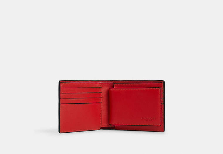 3 In 1 Wallet With Whipstitch Sport Red-Chalk Sport Red-Chalk