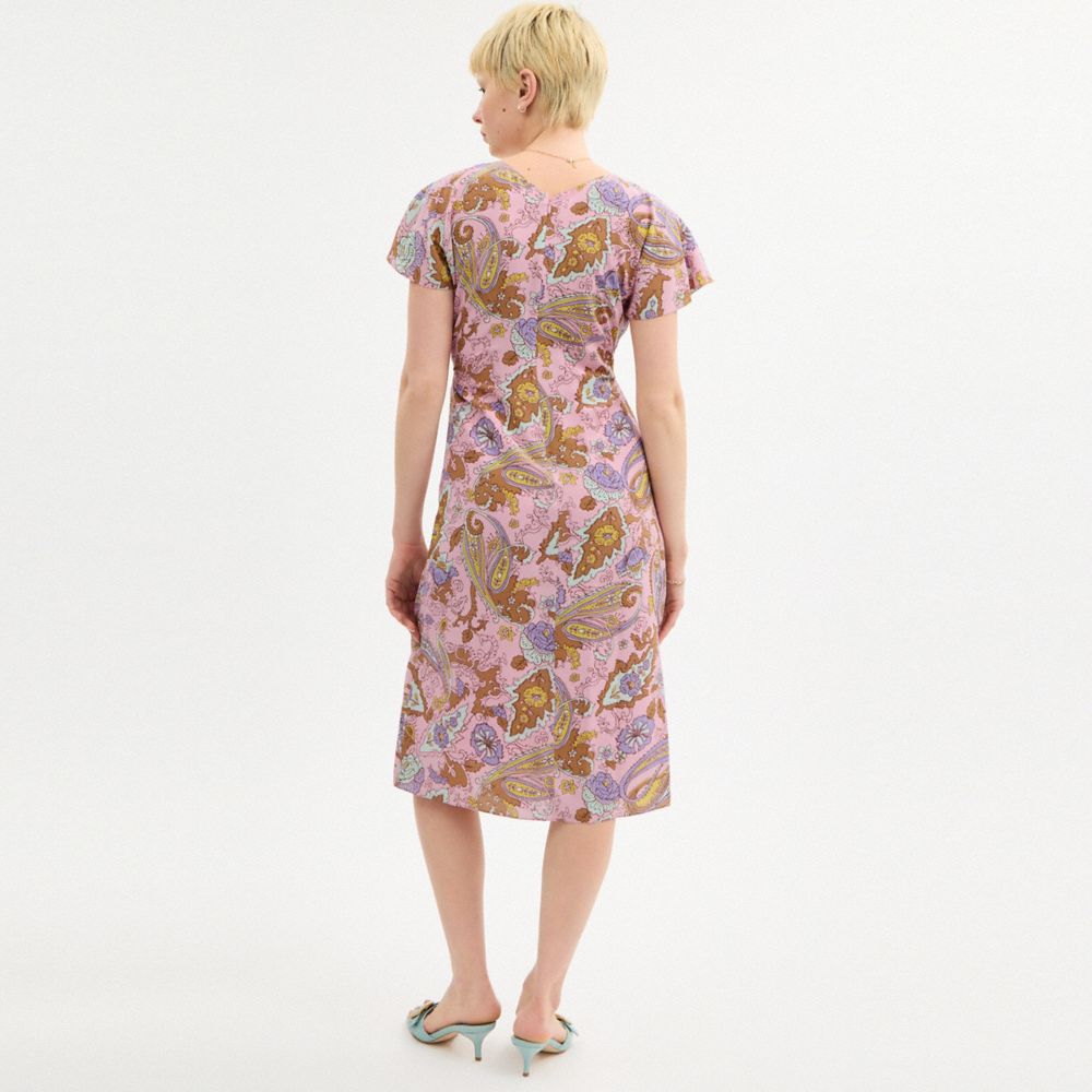 Coach Paisley Dress Pink