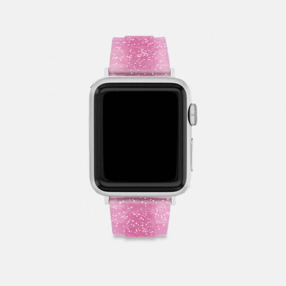 Coach Apple Watch® Strap, 38 Mm, 40 Mm And 41 Mm Fuschia