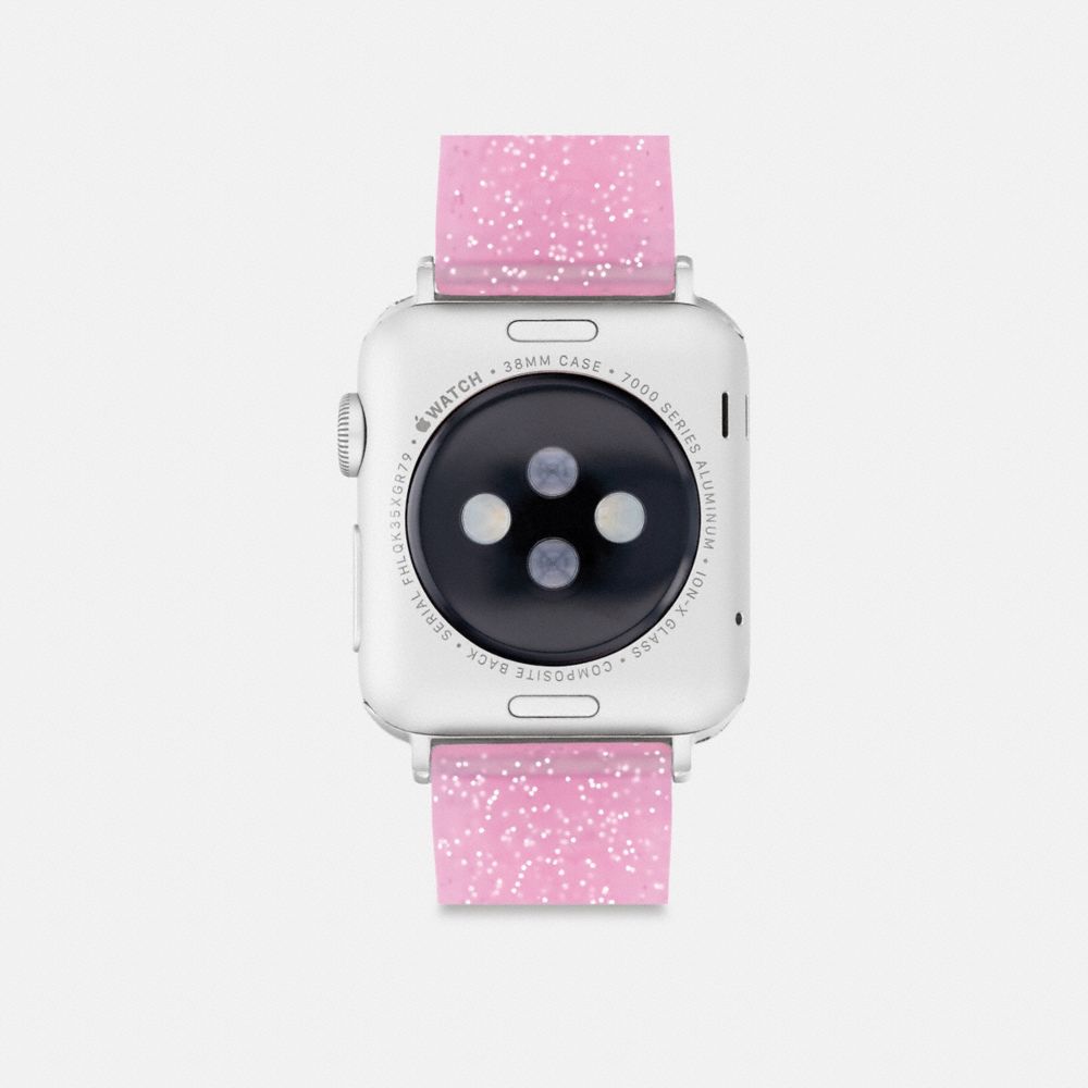 Coach Apple Watch® Strap, 38 Mm, 40 Mm And 41 Mm Fuschia