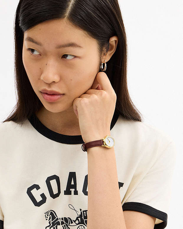 Talia Watch, 22 Mm Dark Wine Dark Wine