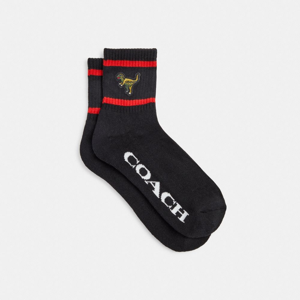 Rexy Quarter Crew Socks Black Black