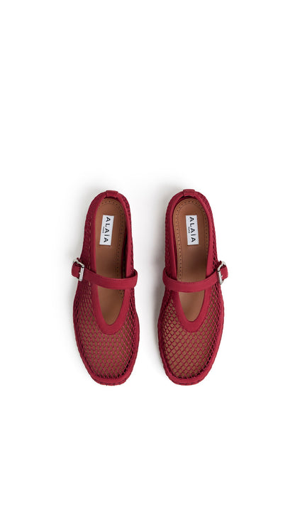 Alaïa Espadrilles In Fishnet And Suede