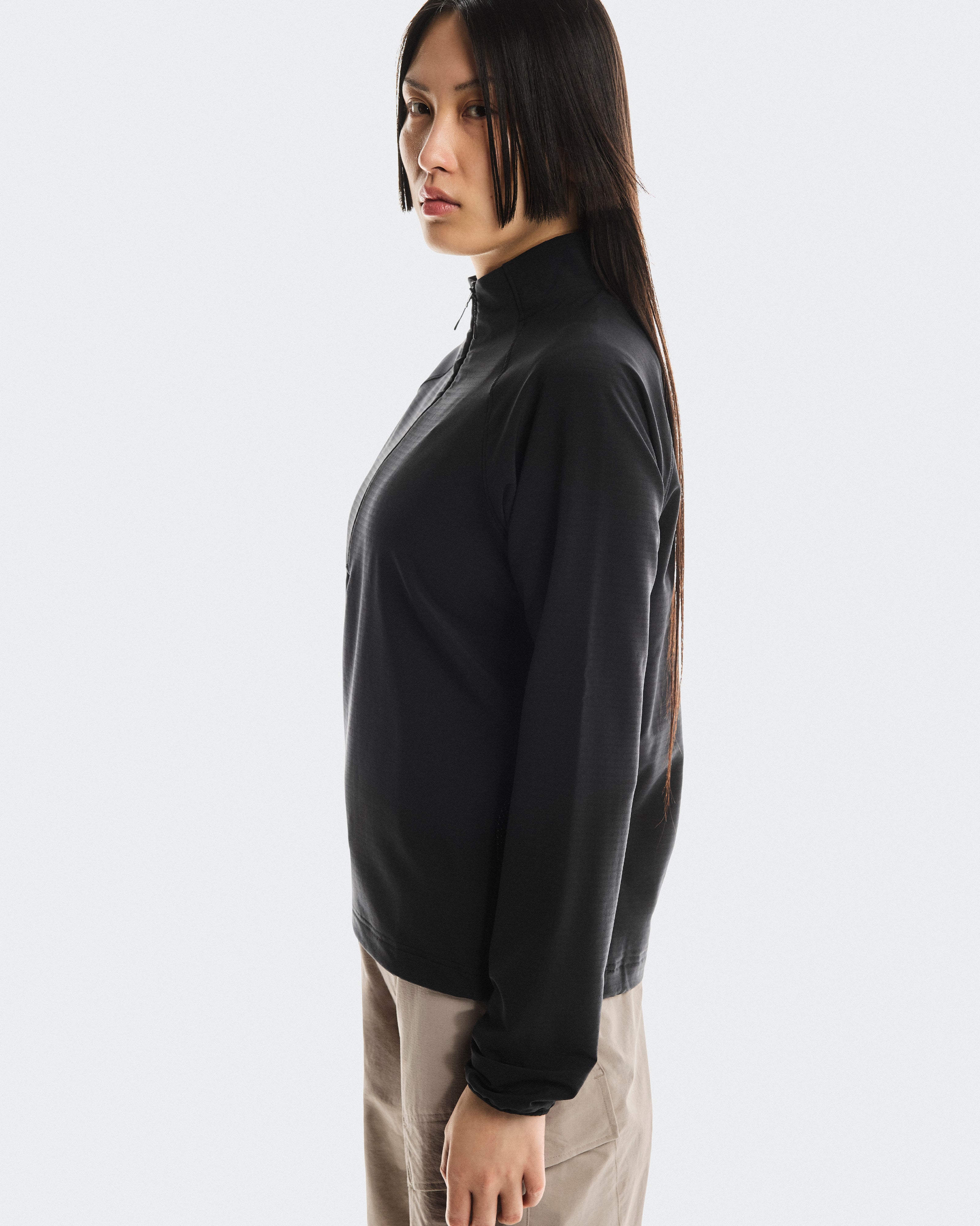 On Trek Quarterzip Black (Women'S)