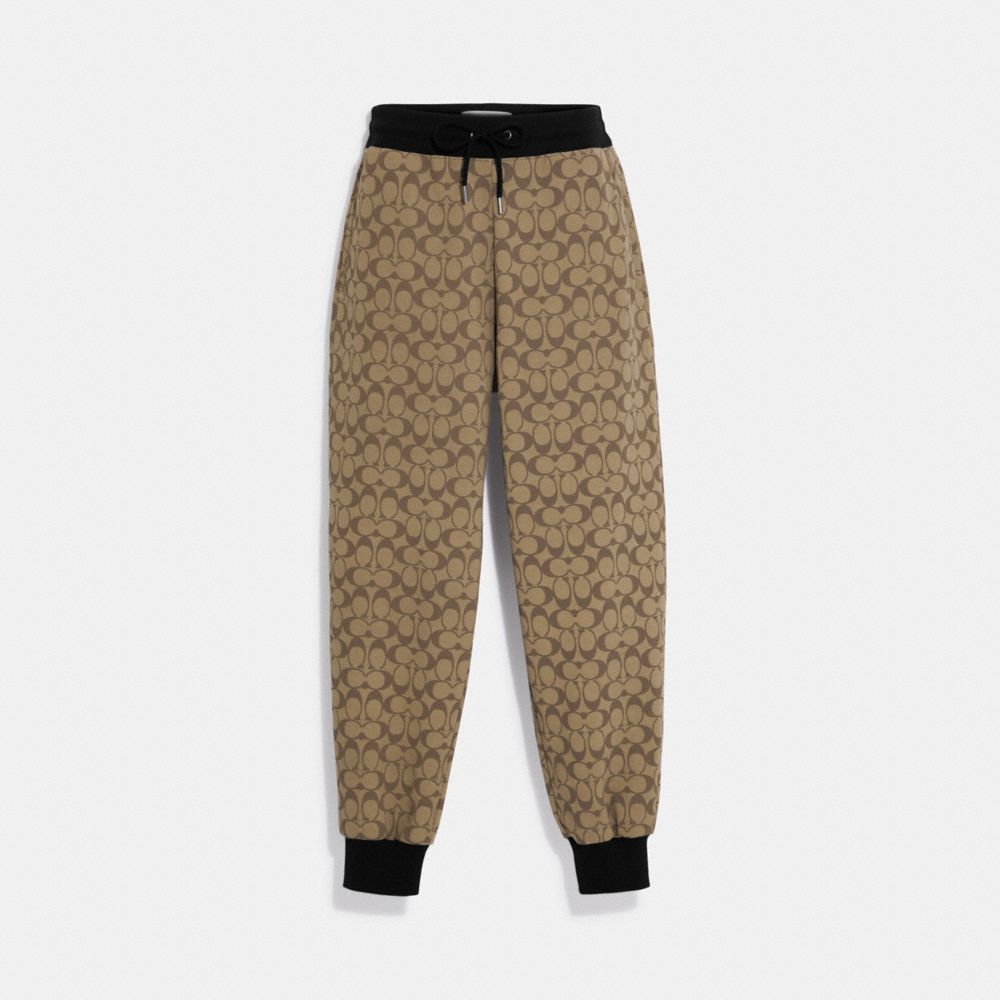 Coach Signature Joggers Khaki Multi
