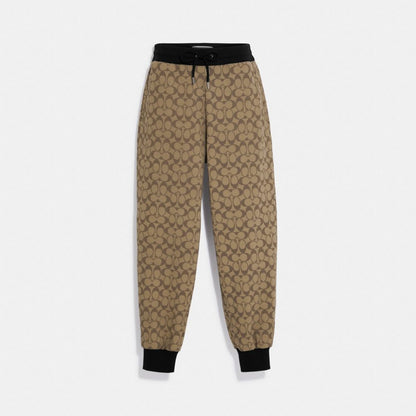 Coach Signature Joggers Khaki Multi