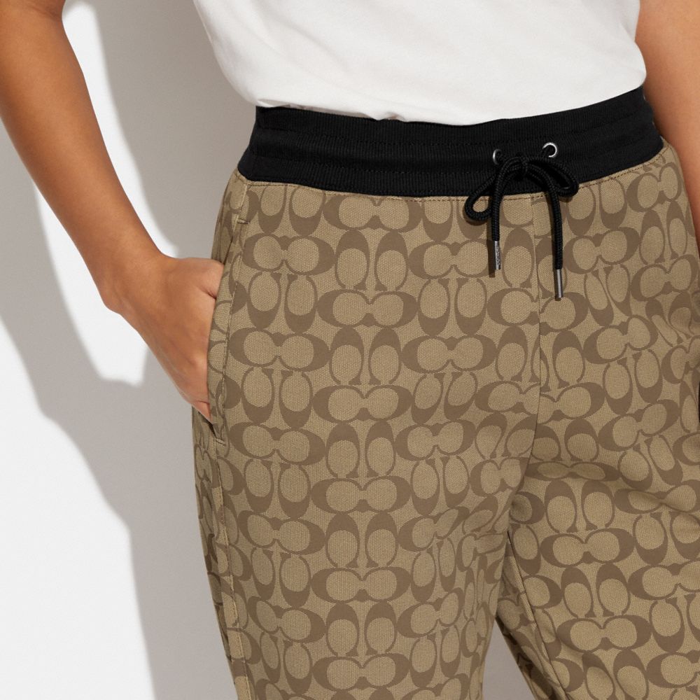Coach Signature Joggers Khaki Multi
