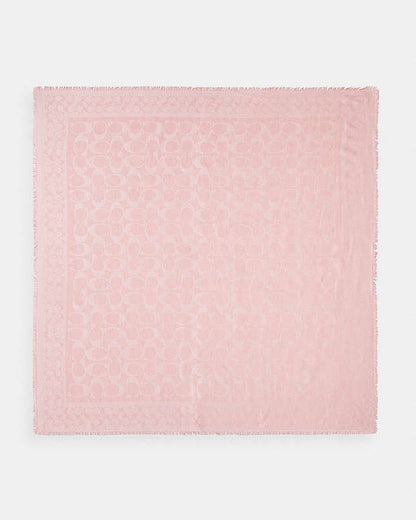 Signature Oversized Square Scarf Dusty Pink Dusty Pink