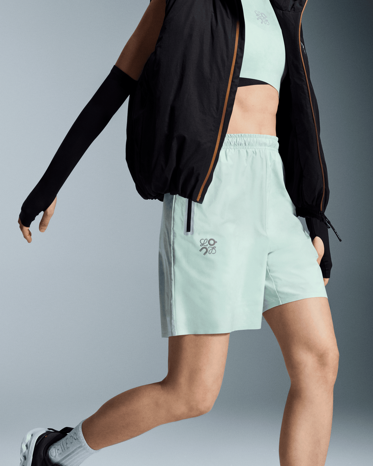 On Mid Length Shorts Loewe White | Multicolor