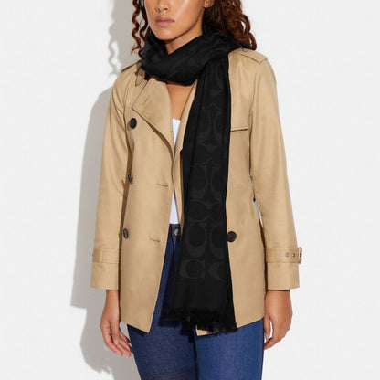 Coach Signature Wrap Black