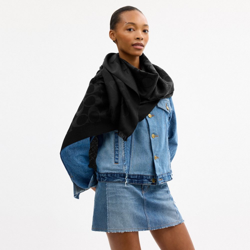 Coach Signature Wrap Black