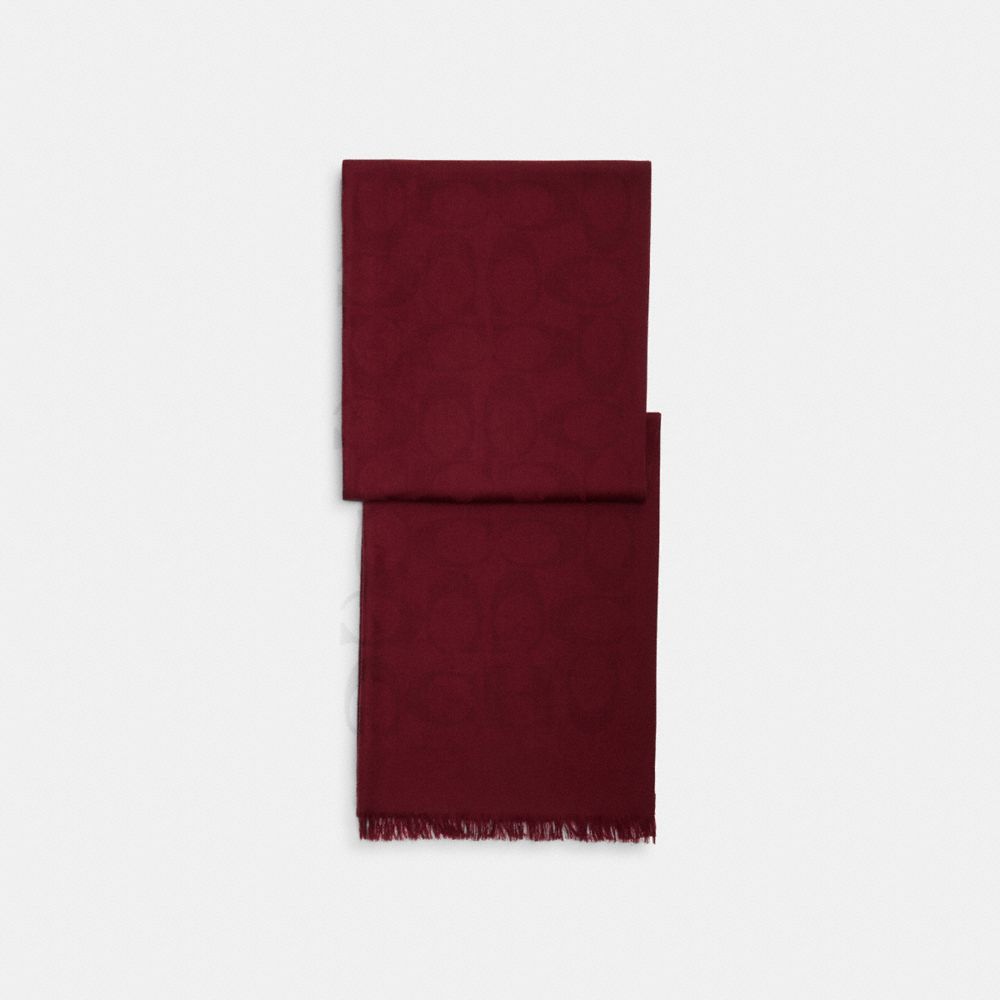 Coach Signature Wrap Burgundy