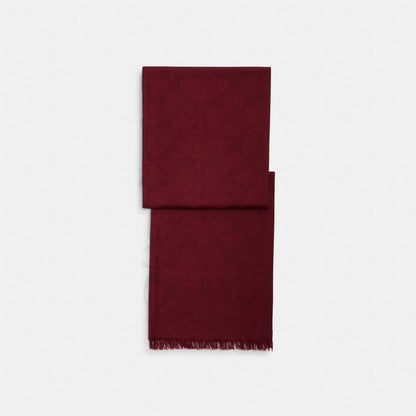 Coach Signature Wrap Burgundy