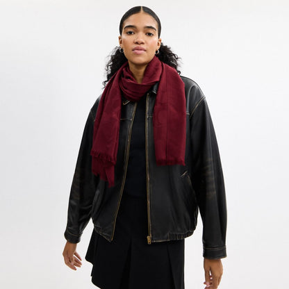 Coach Signature Wrap Burgundy