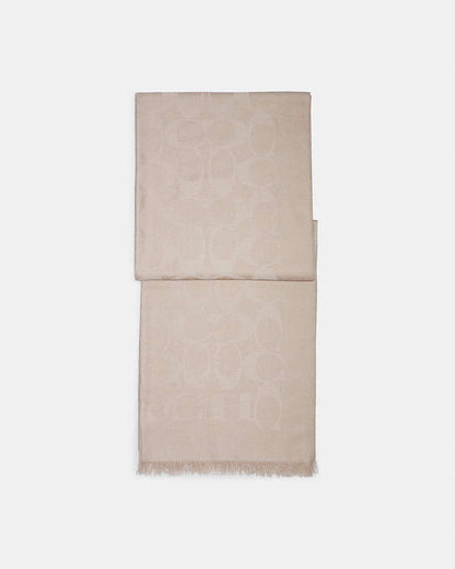 Signature Wrap Wool Silk Blend-Oatmeal Wool Silk Blend-Oatmeal