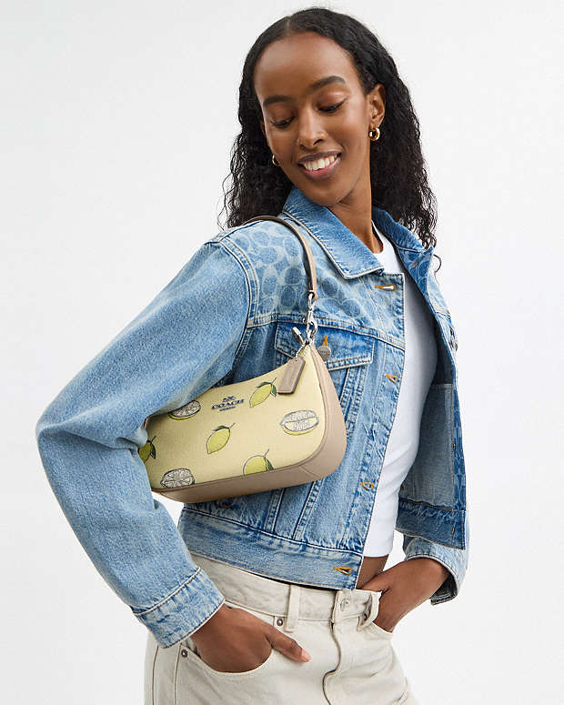 Teri Shoulder Bag With Lemon Print Sv-Garden Glade Multi Sv-Garden Glade Multi