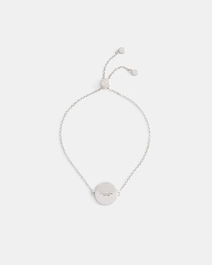 Bottle Cap Slider Bracelet Silver Silver
