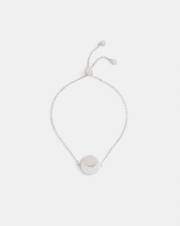 Bottle Cap Slider Bracelet Silver Silver