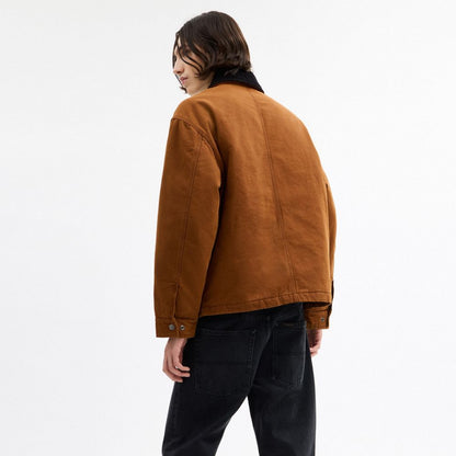 Coach Work Jacket With Quilted Lining Brown