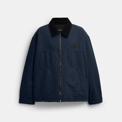Coach Work Jacket With Quilted Lining Navy