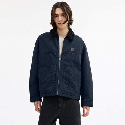 Coach Work Jacket With Quilted Lining Navy