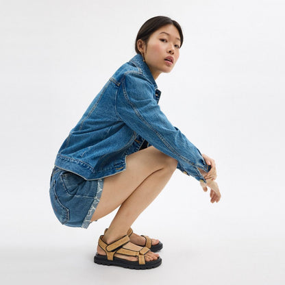 Coach Sport Sandal Toast Black