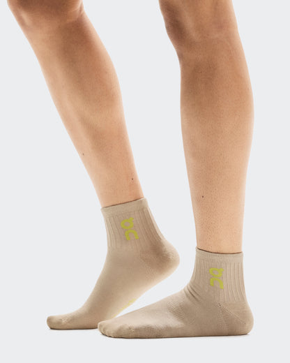 On Logo Sock Mid 3P Desert | Wash