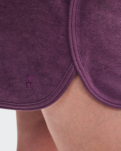 On Courtside Shorts Terry Cassis (Women'S)