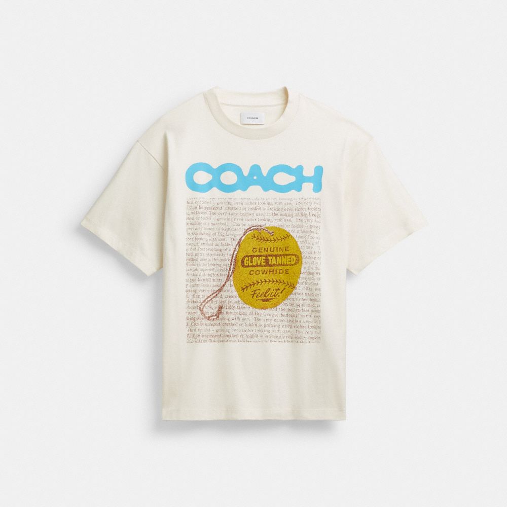 Coach Relaxed Collage Graphic T Shirt White