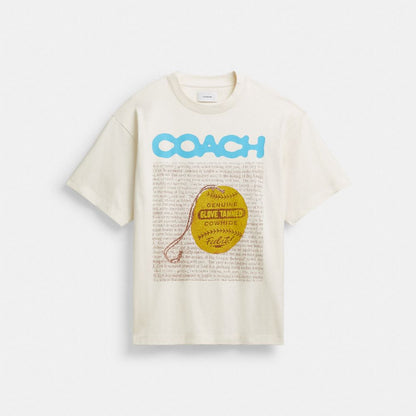 Coach Relaxed Collage Graphic T Shirt White
