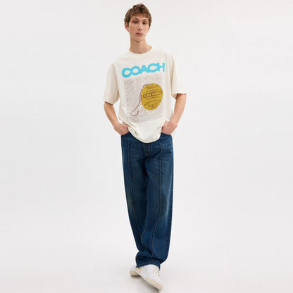 Coach Relaxed Collage Graphic T Shirt White
