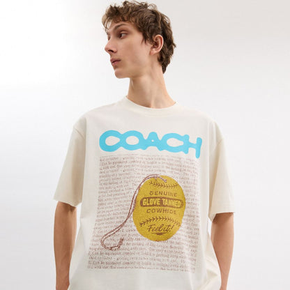 Coach Relaxed Collage Graphic T Shirt White