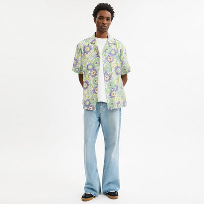 Coach Floral Camp Shirt Purple Floral