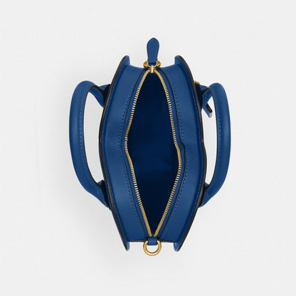 Coach Heart Bag Brass Blue