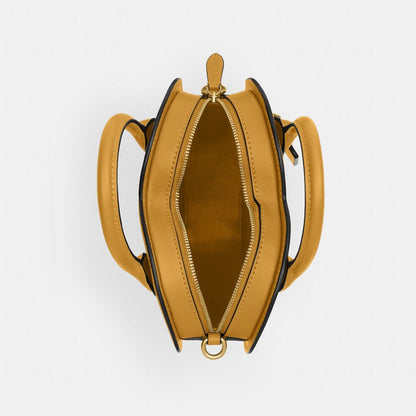 Coach Heart Bag Brass Honeycomb