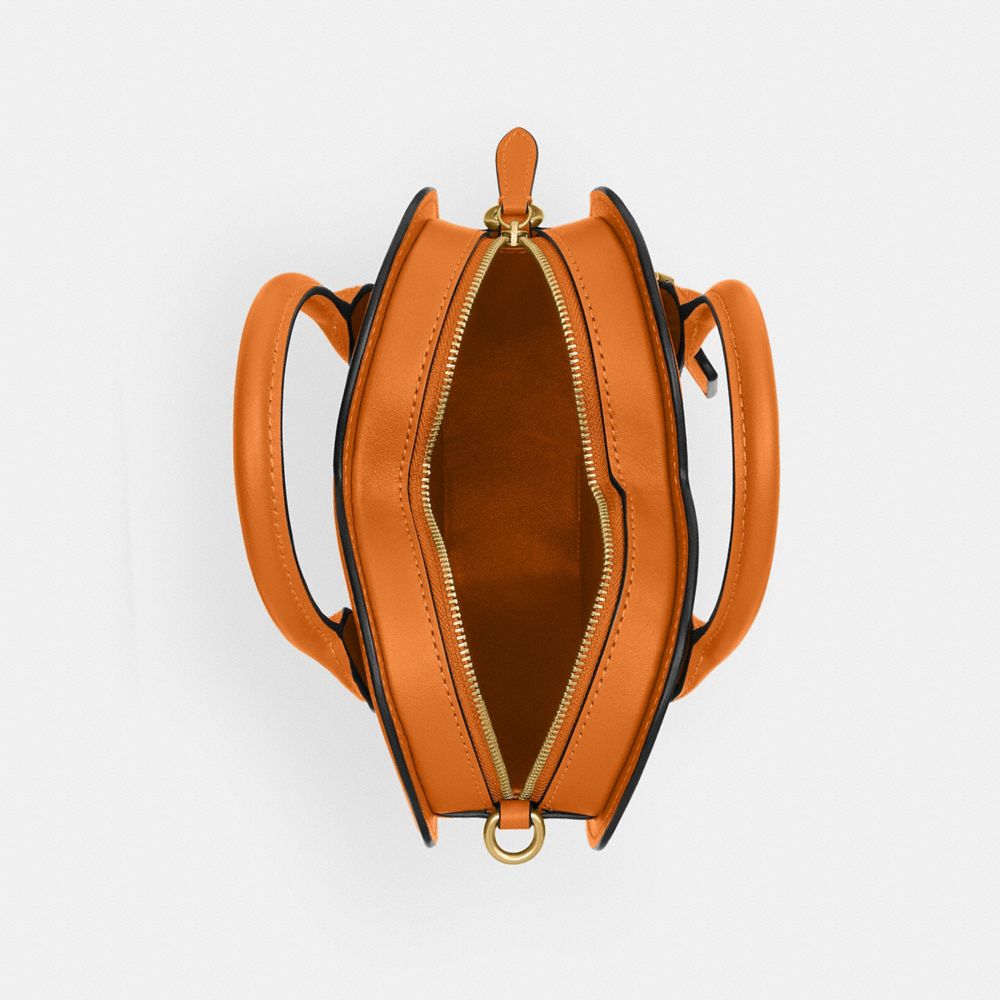Coach Heart Bag Brass Washed Orange