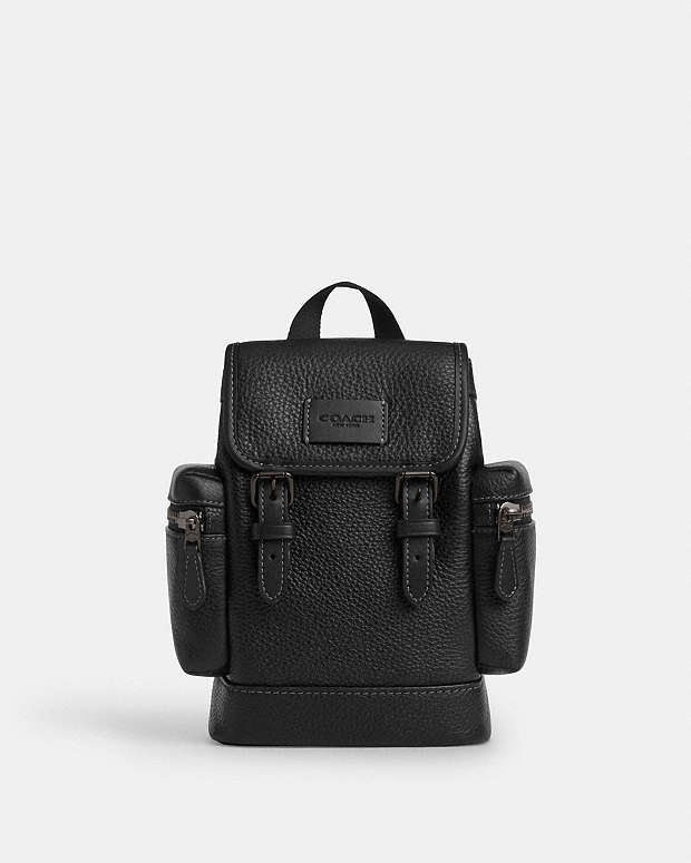 Sprint Sling Pack Pebbled Leather-Black Copper-Black Pebbled Leather-Black Copper-Black
