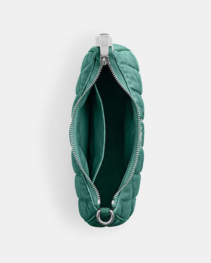 Teri Shoulder Bag Quilted Denim-Sv-Ivy-Green Quilted Denim-Sv-Ivy-Green