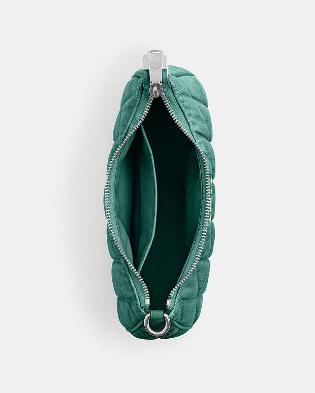 Teri Shoulder Bag Quilted Denim-Sv-Ivy-Green Quilted Denim-Sv-Ivy-Green