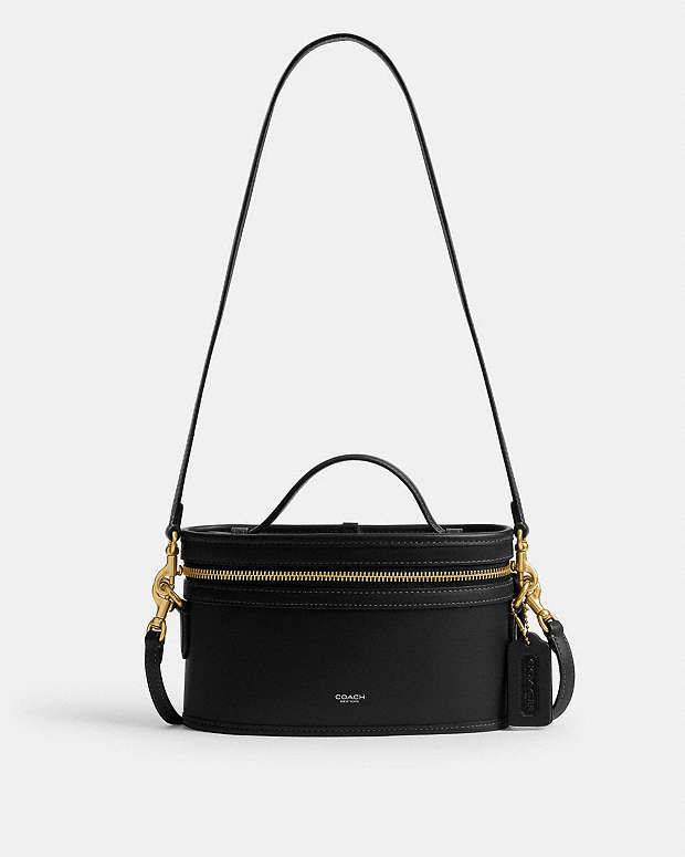 Trail Bag Glovetan Leather-Brass-Black Glovetan Leather-Brass-Black